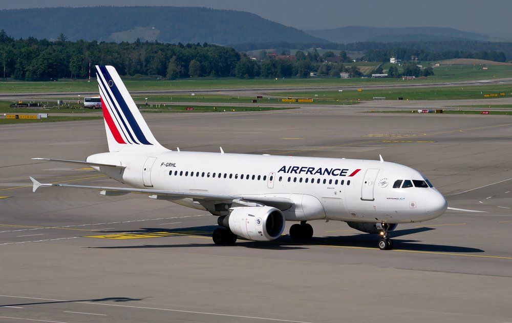 Air France Maschine auf dem Rollfeld