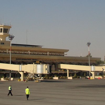 Flughafen in Aleppo vor dem Krieg in Syrien.