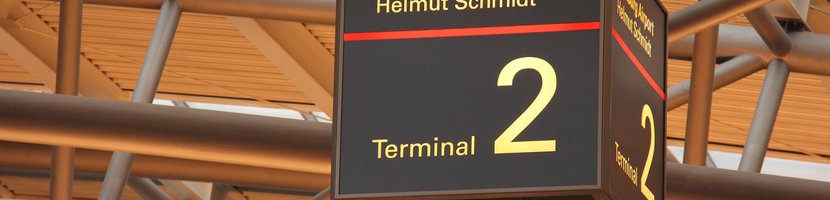 Hamburg Flughafen Schild