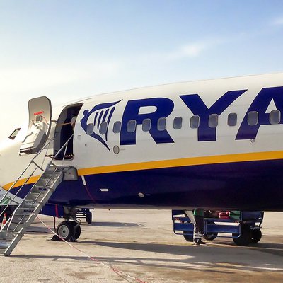 Ryanair-Maschine Boarding