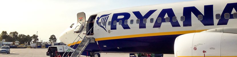 Ryanair-Maschine Boarding