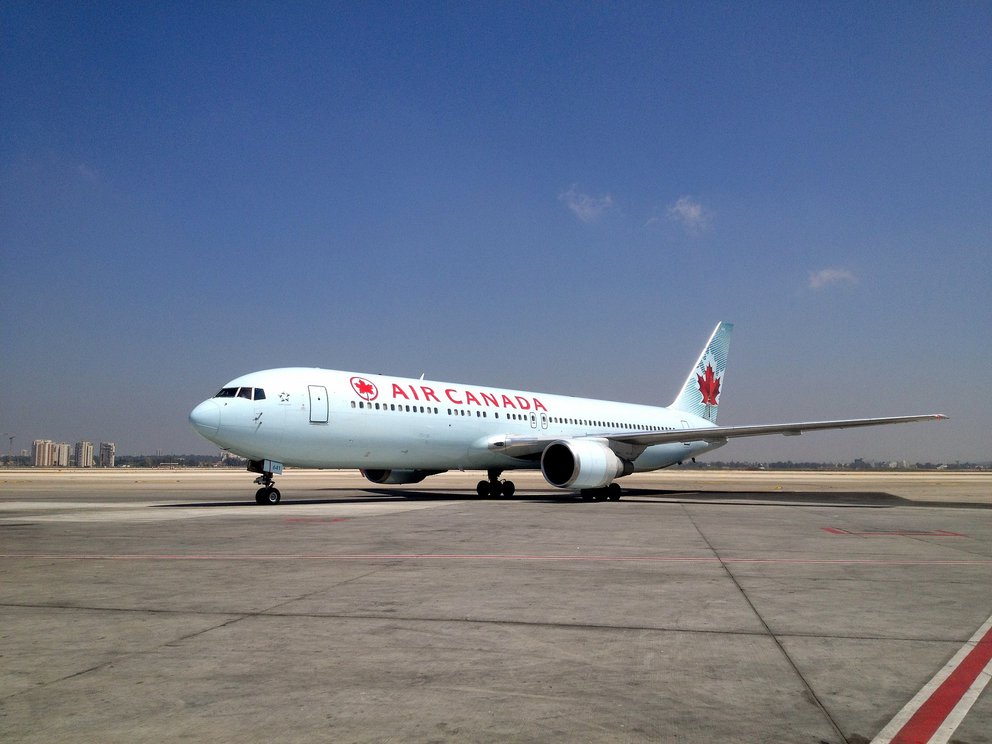 Air Canada-Jet auf dem Vorfeld
