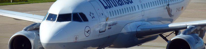 Lufthansa Maschine auf dem Rollfeld