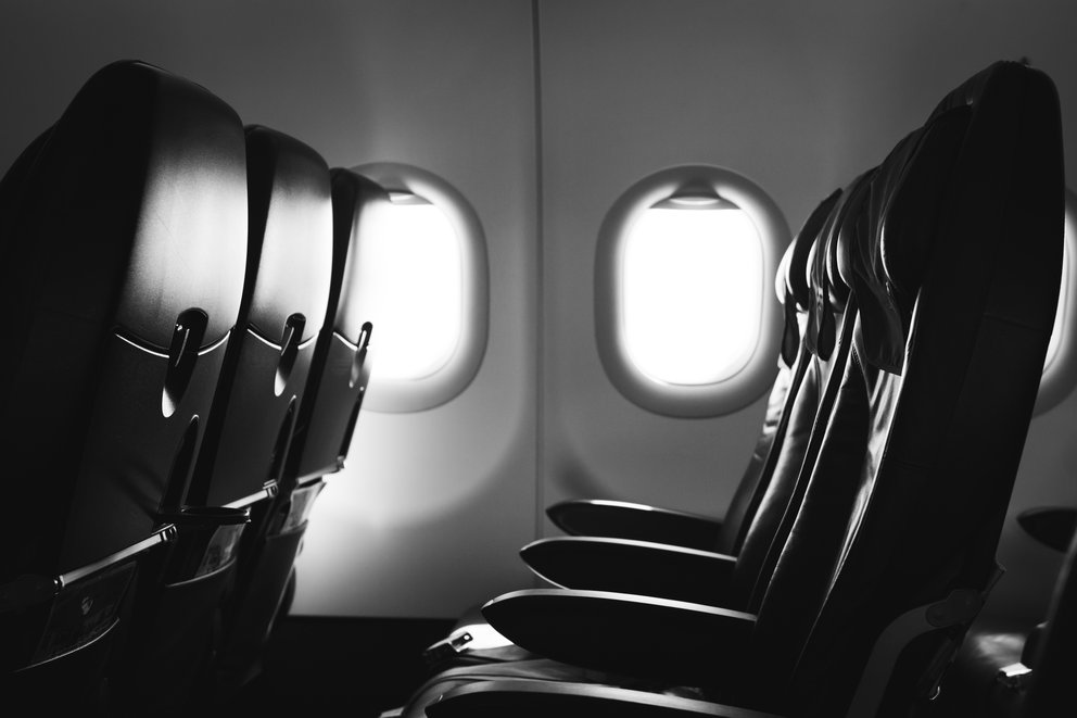Sitze in einer Flugzeugkabine