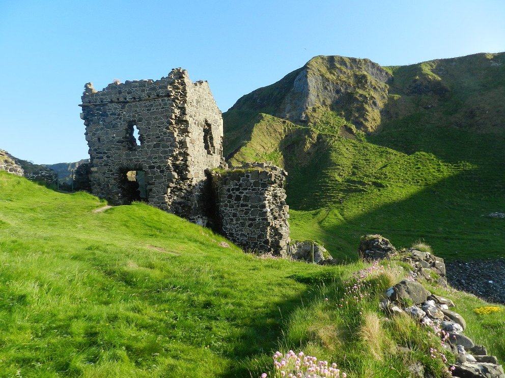Burg-Ruine in Irland
