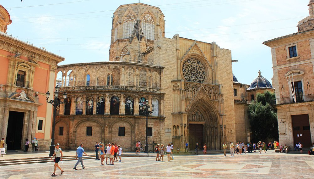 Die Kathedrale im Zentrum von Valencia
