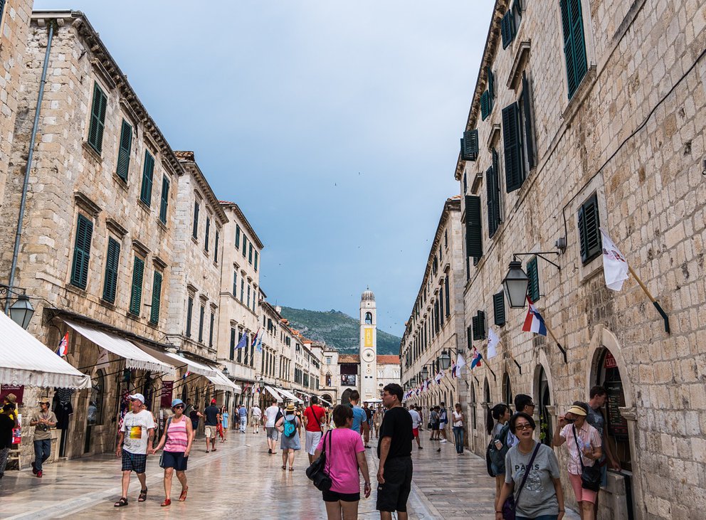 Straße in der Altstadt von Dubrovnik