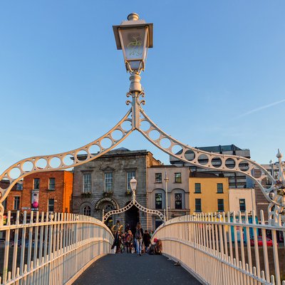 Brücke über Fluss Liffey in Dublin