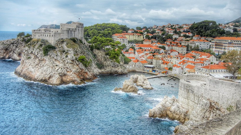 Die Altstadt von Dubrovnik von der Seeseite