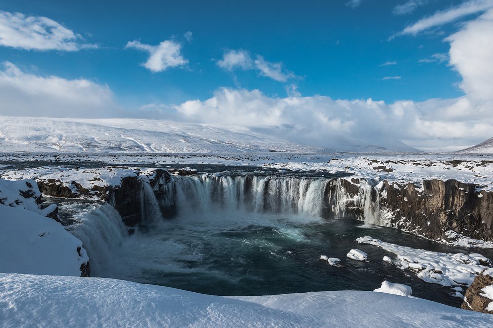 Eine heiße Quelle in Island.