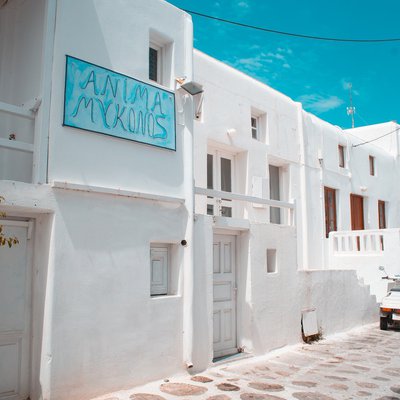 Weiße Häuser in Griechenland